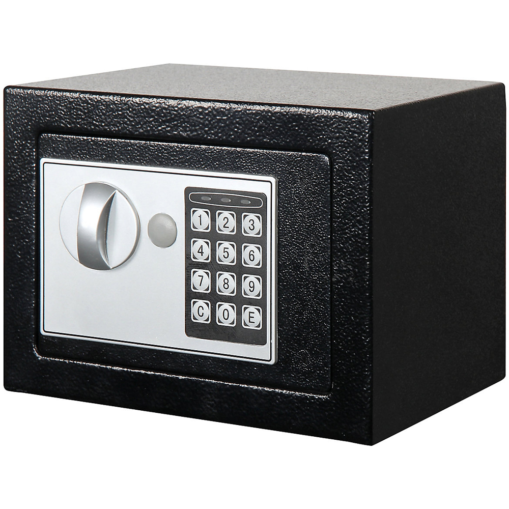 Seif electronic SMITH AND LOCKE, 17 x 23 x 17 cm, negru