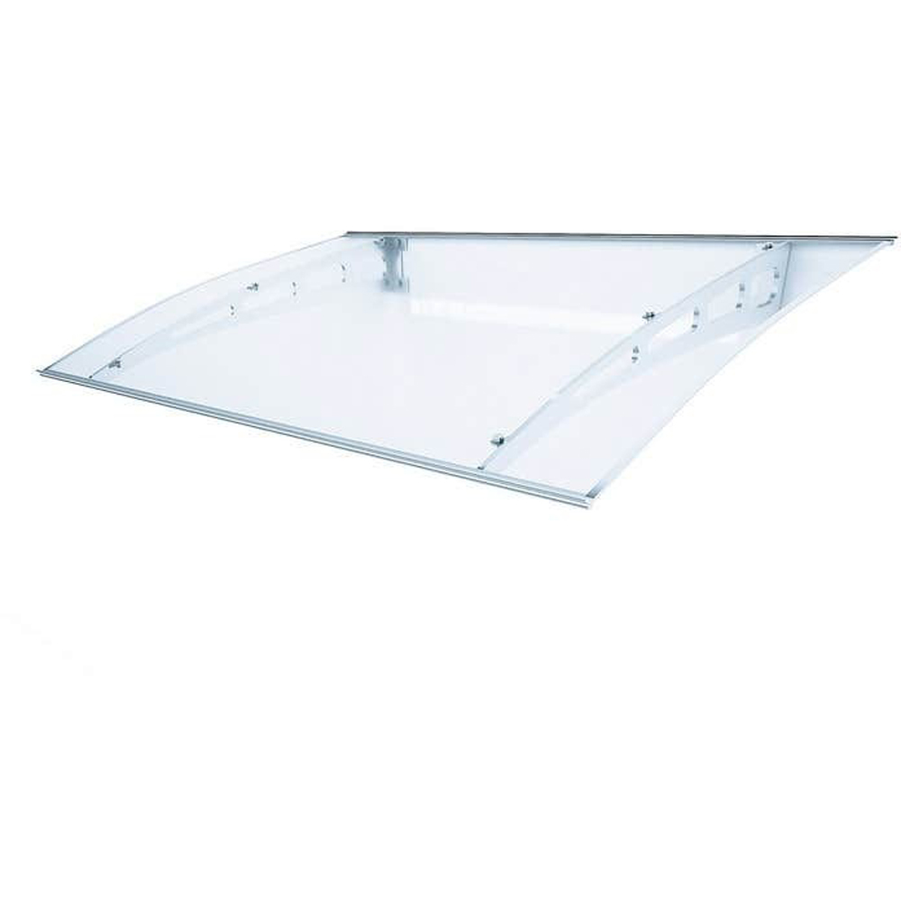 Marchiza fixa Geom Ricardi, aluminiu, 140 x 90 cm, argintiu