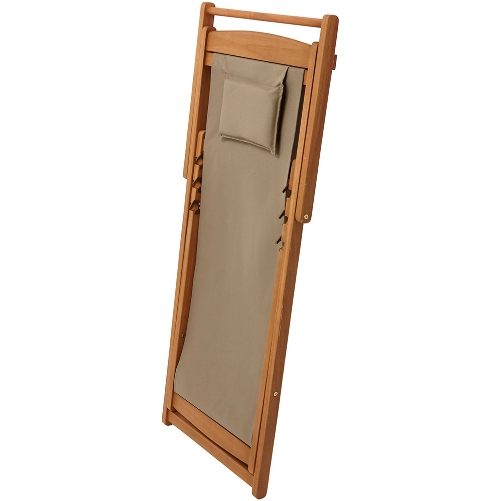 Scaun terasa GOODHOME Blooma Chilienne, lemn, 87 x 60 x 104 cm, maro