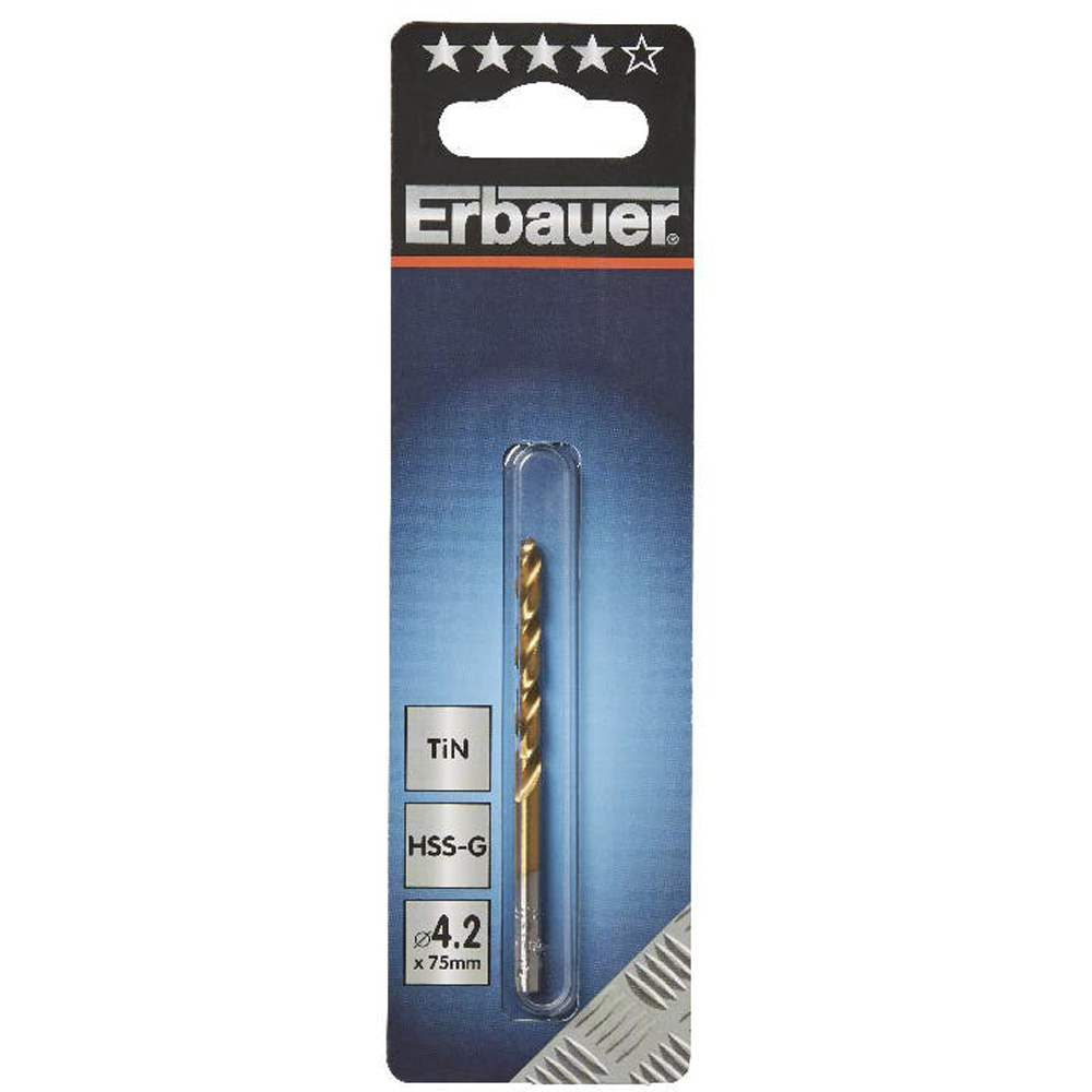 Burghiu ERBAUER, HSS TIN, 4.2mm