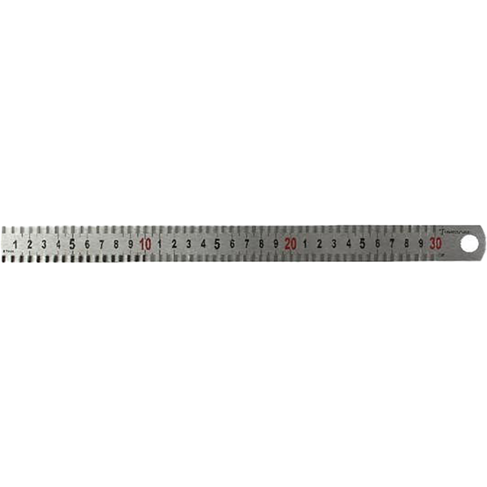 Rigla MAGNUSSON, 30 cm, metal, argintiu