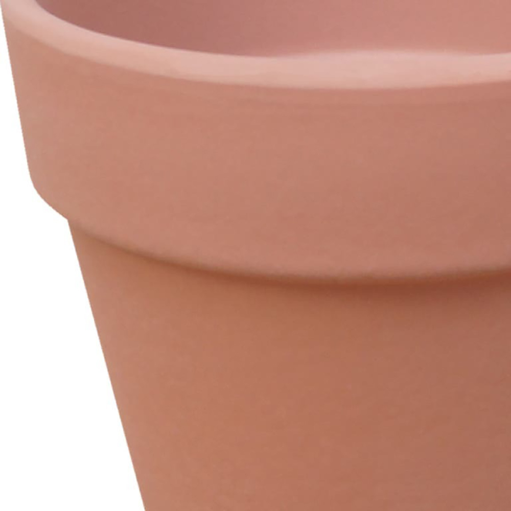 Set 3 ghivece rotunde GOODHOME, teracota, 10.9 cm, maro