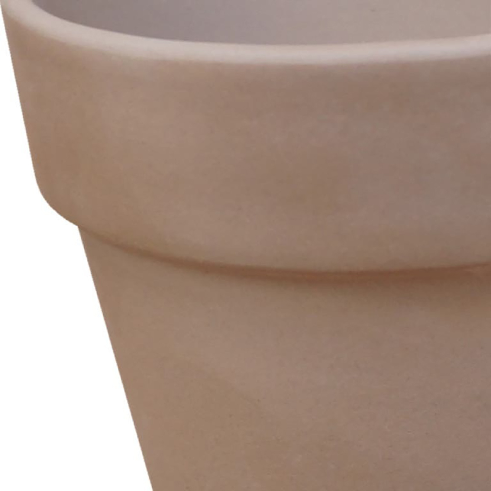 Set 3 ghivece rotunde GOODHOME, teracota, 10.9 cm, maro