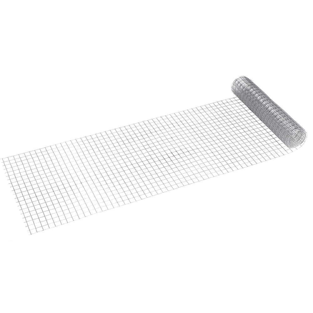 Rola plasa gard BLOOMA, 1x10 m, otel, gri