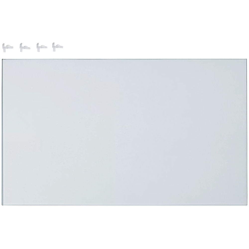 Raft dulap bucatarie GOODHOME Cicely, sticla securizata, 45.85 x 27.35 cm, 2 bucati