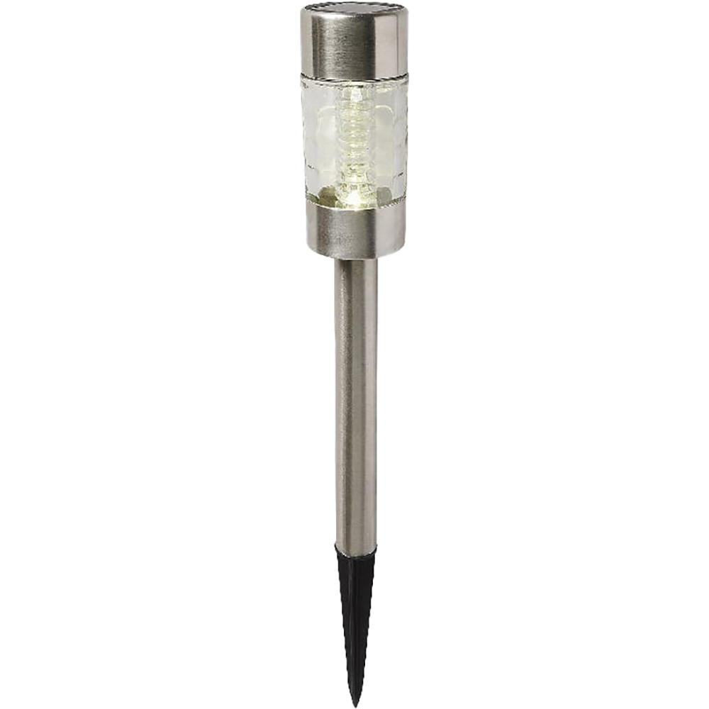 Lampa solara LED, 0.06 W, 5000K, otel inoxidabil, argintiu