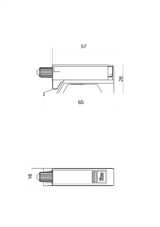 Adaptor universal Soft-Close pentru balama Titus, plastic, gri