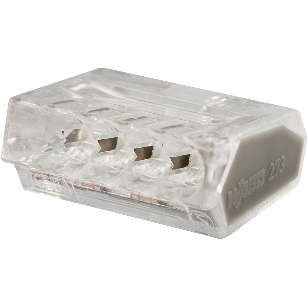 Conector cablu DIALL, 5 porturi, 24A, 10 bucati, gri