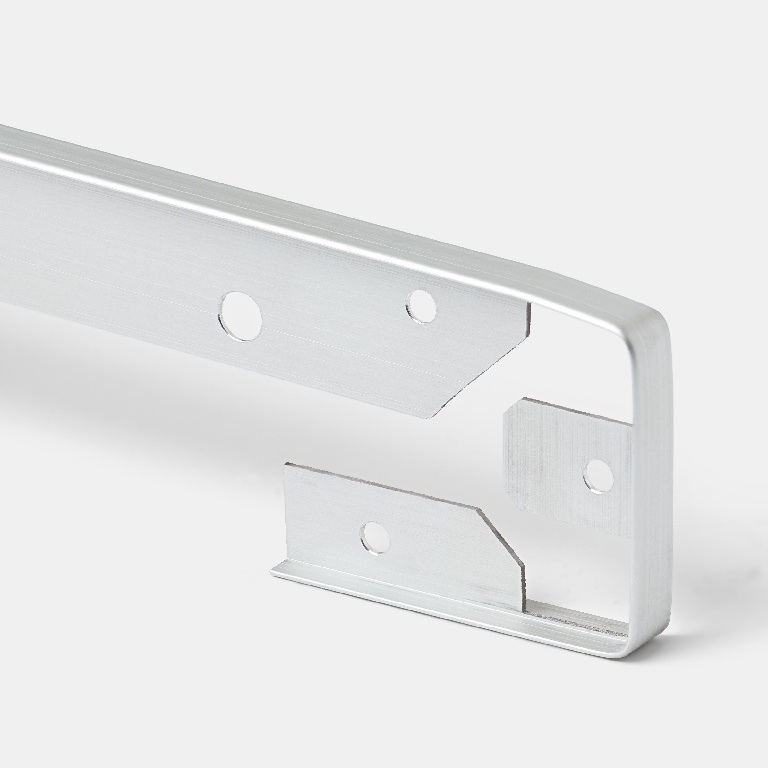 Conector blat GoodHome Nantua, 62x3.8 cm, argintiu