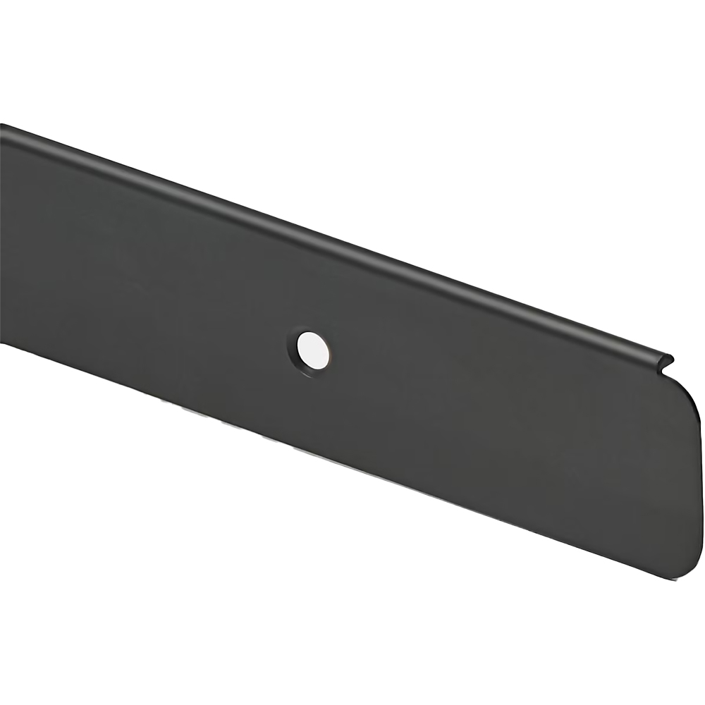 Terminatie blat GOODHOME Nantua, 62.7 x 2.8 cm, aliaj de aluminiu, negru