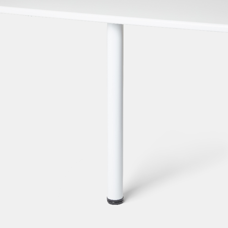 Picior masa GOODHOME Nantua, 87 x 6 cm, otel, alb