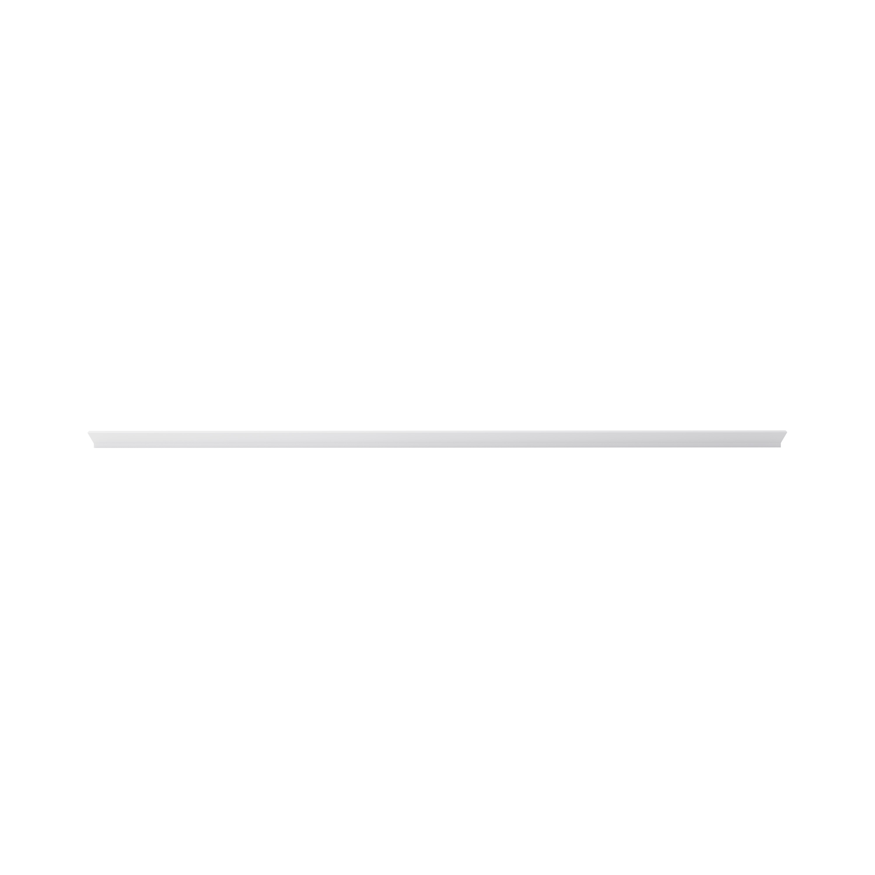 Cornisa GOODHOME Alpinia, 7.5 x 240 cm, MDF, alb mat