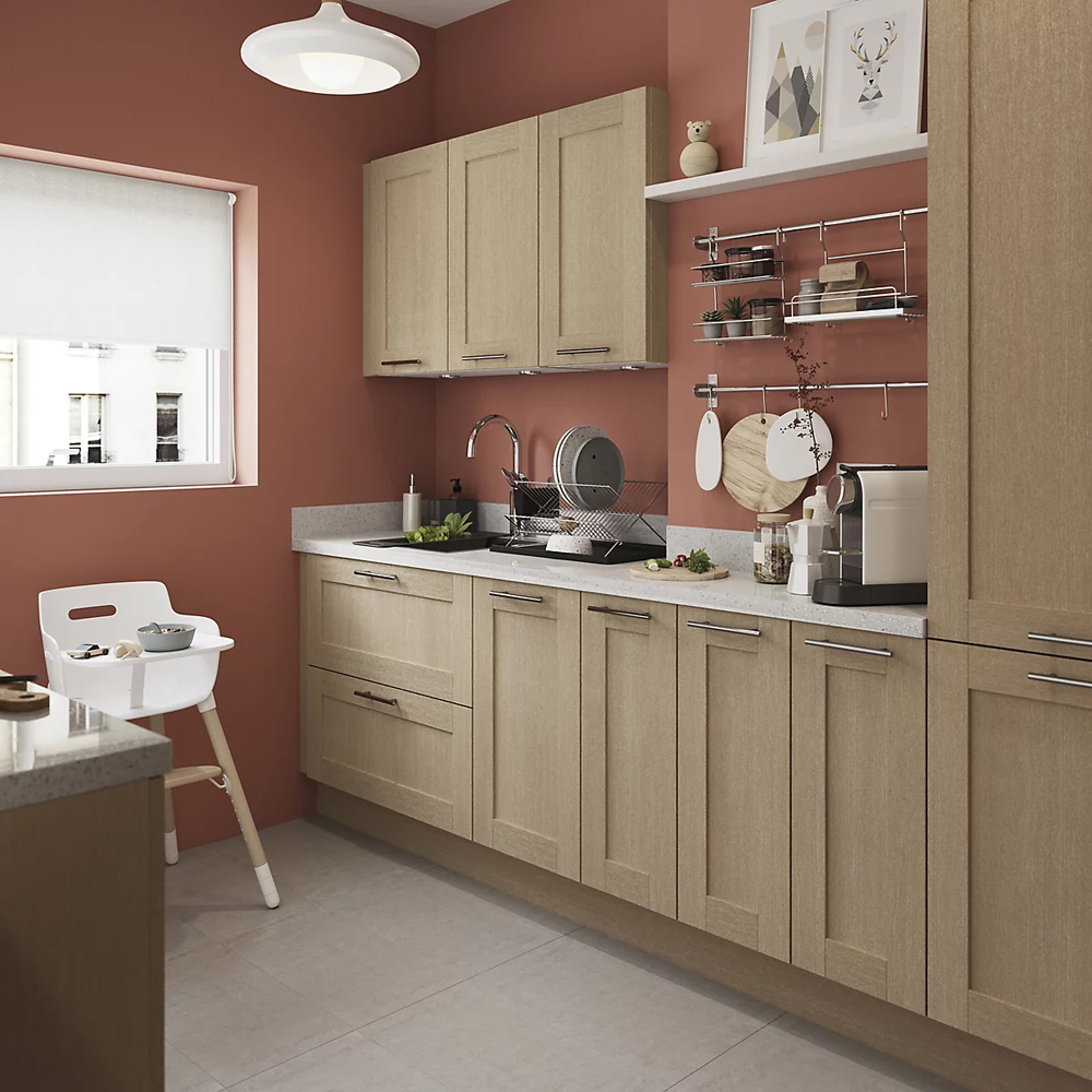 Cornisa GOODHOME Alpinia, MDF, 3.5 x 240 cm, stejar