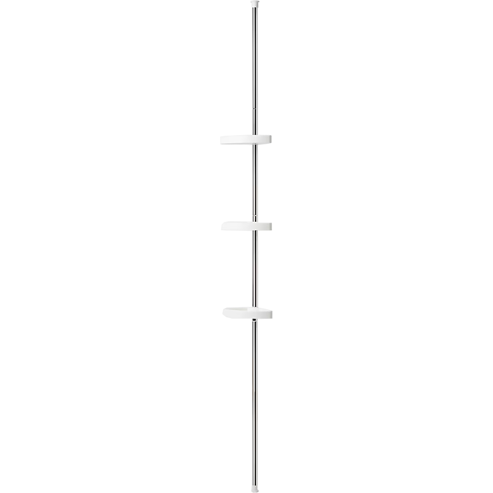 Bara pentru set de dus GOODHOME Koros, cu cosuri din plastic, 130-280 cm, argintiu-alb