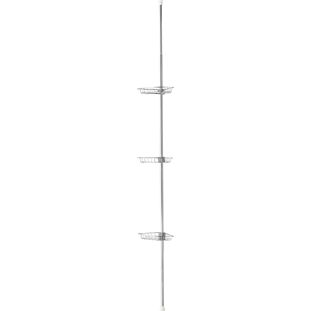 Bara pentru set de dus GOODHOME Koros, cu cosuri din otel, 130-280 cm, argintiu