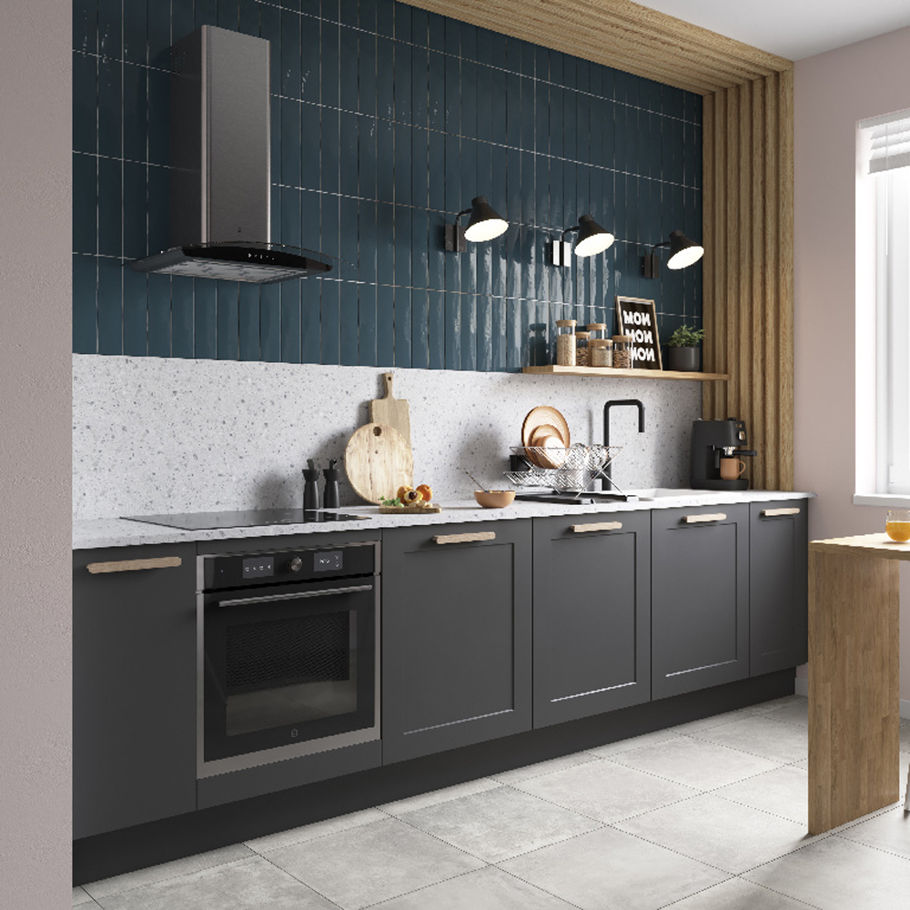 Front usa GOODHOME Artemisia, MDF, 60 x 45.3 cm, gri mat