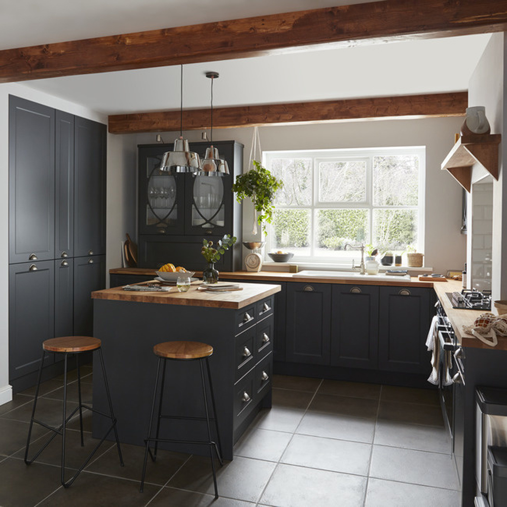 Front usa GOODHOME Artemisia, MDF, 60 x 45.3 cm, gri mat