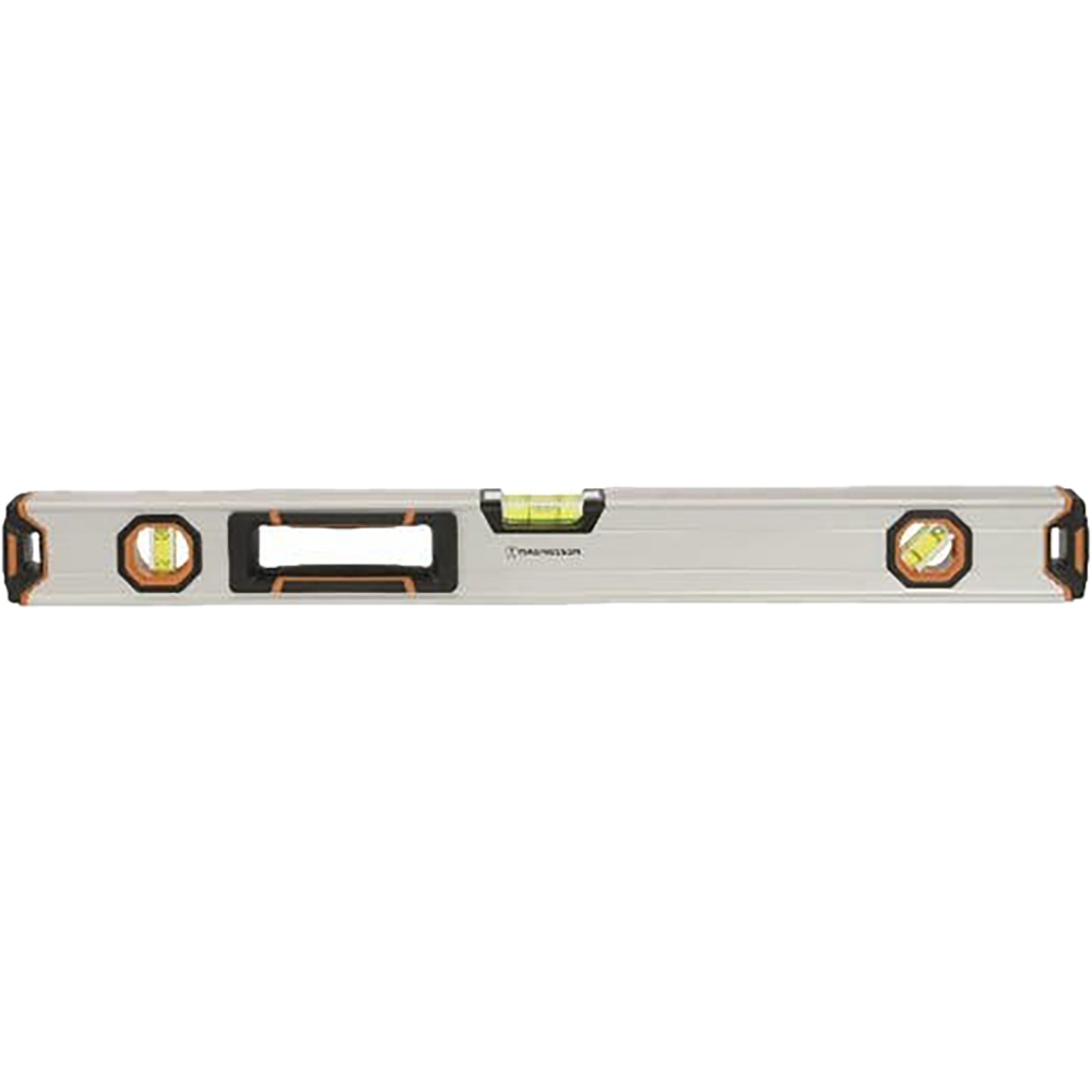 Nivela magnetica MAGNUSSON, 3 unghiuri, 60 cm, aliaj de aluminiu, gri