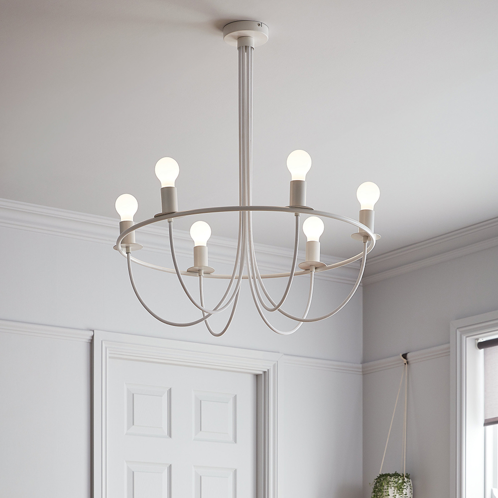 Pendul GOODHOME Biham, E27, 42W, alb