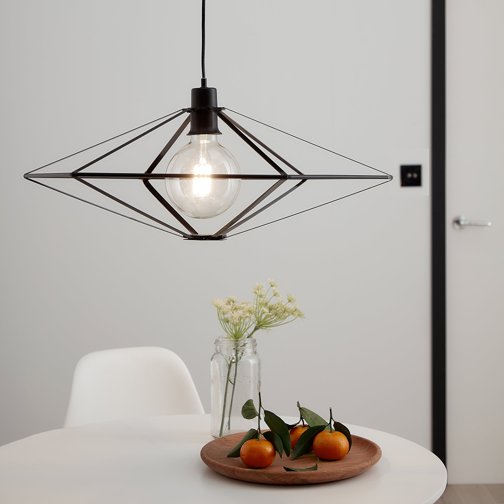 Pendul GOODHOME Heyka, E27, 40W, negru
