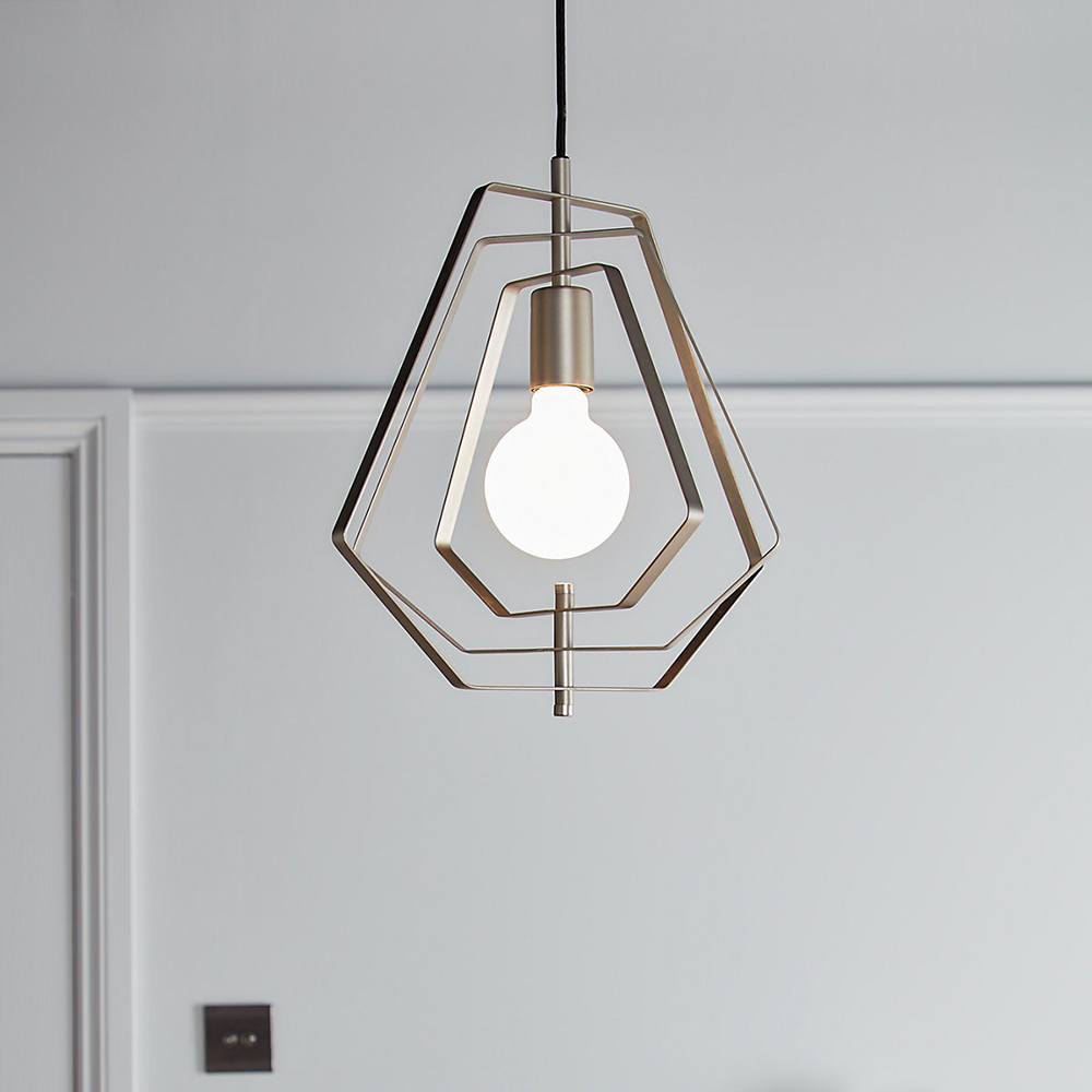 Pendul GOODHOME Nedoki, E27, 42W, argintiu