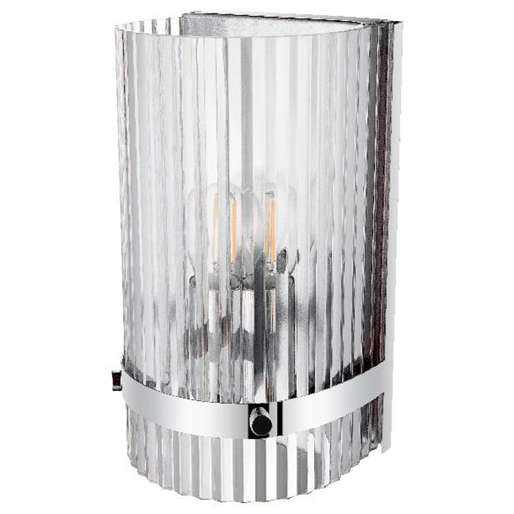 Aplica GOODHOME Rhyolit, 28W, E14, IP20, argintiu