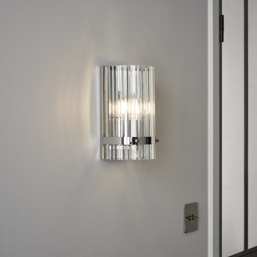 Aplica GOODHOME Rhyolit, 28W, E14, IP20, argintiu
