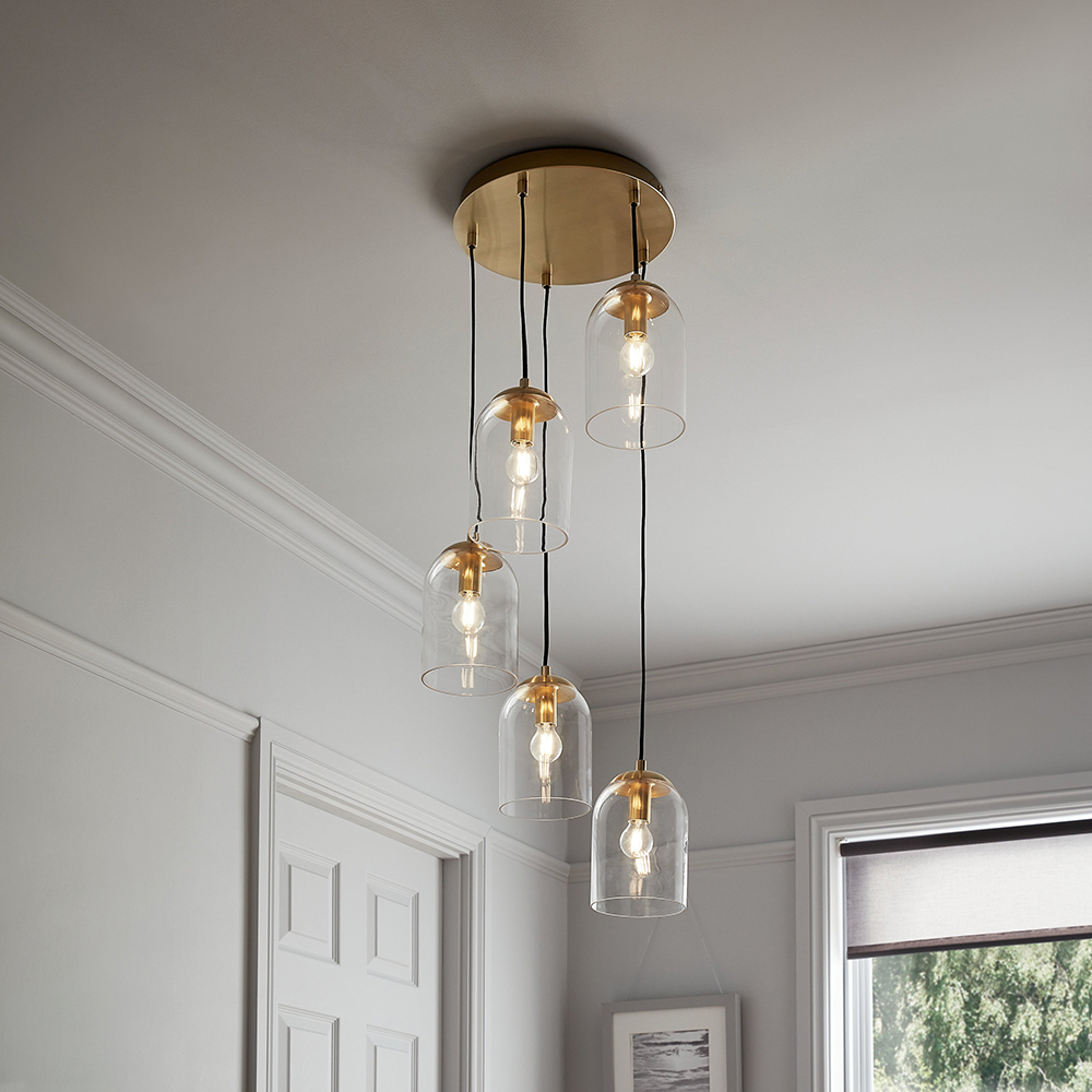 Pendul GOODHOME Thestias, E14, 28W, auriu