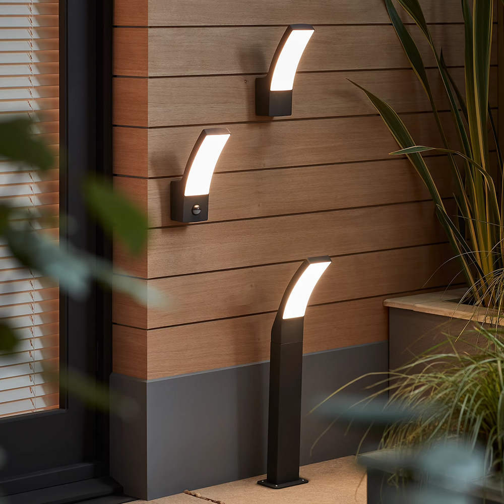 Aplica exterior LED BLOOMA Gambell G09362, 12.5W, 800lm, IP44, antracit