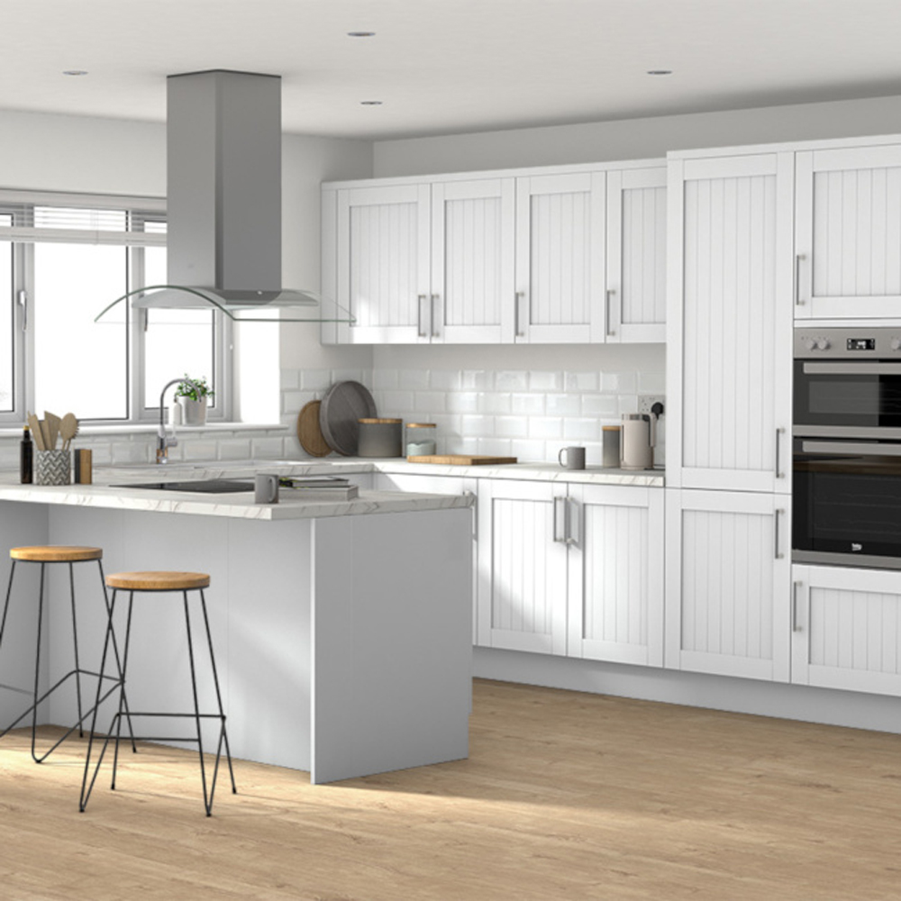 Front usa GOODHOME Alpinia, MDF, 70:30, 60 cm, alb mat