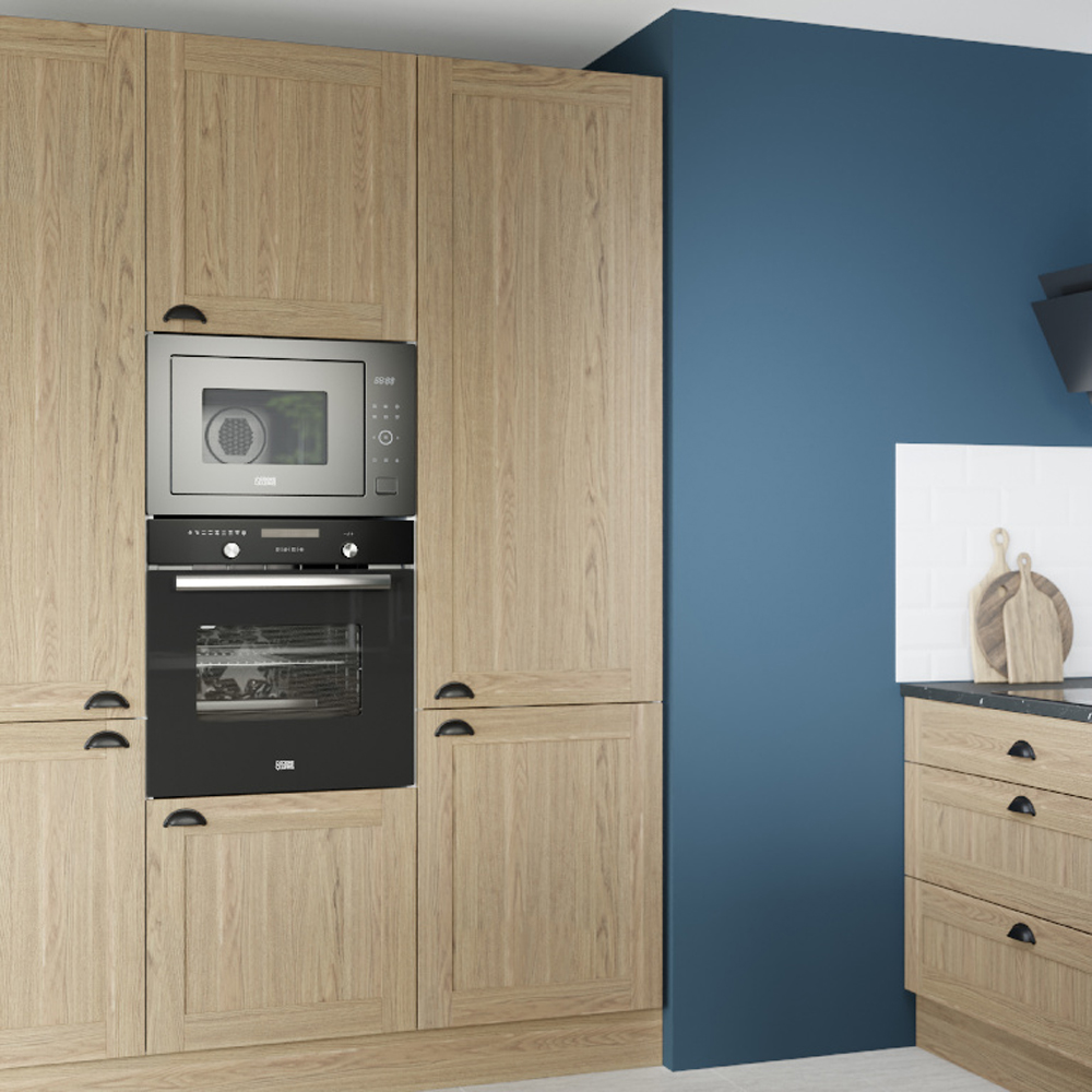 Front usa GOODHOME Alpinia, MDF, 70:30, 60 cm, maro, finisaj stejar