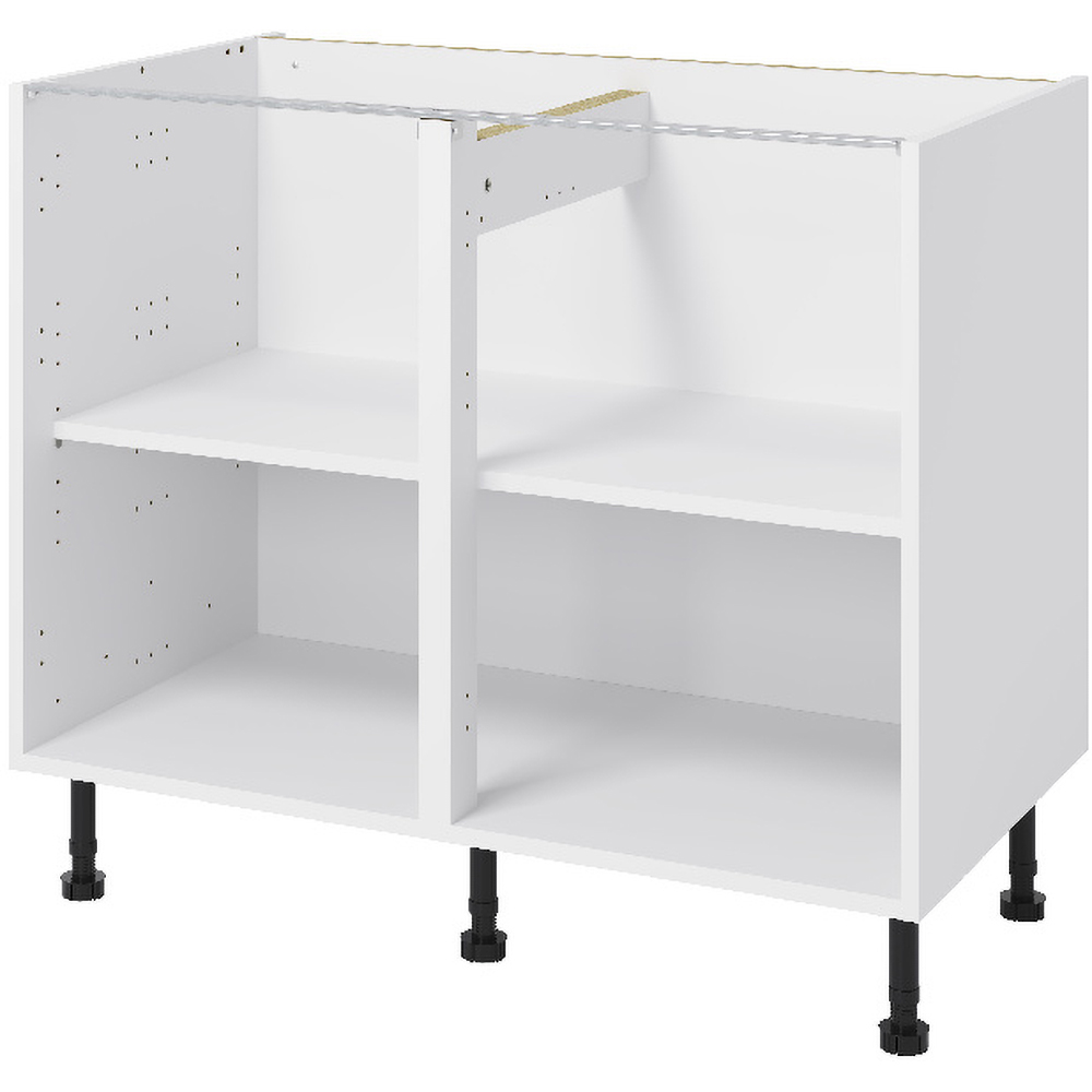 Corp inferior bucatarie GOODHOME Caraway, HDPE, 100 x 57 x 87 cm, alb