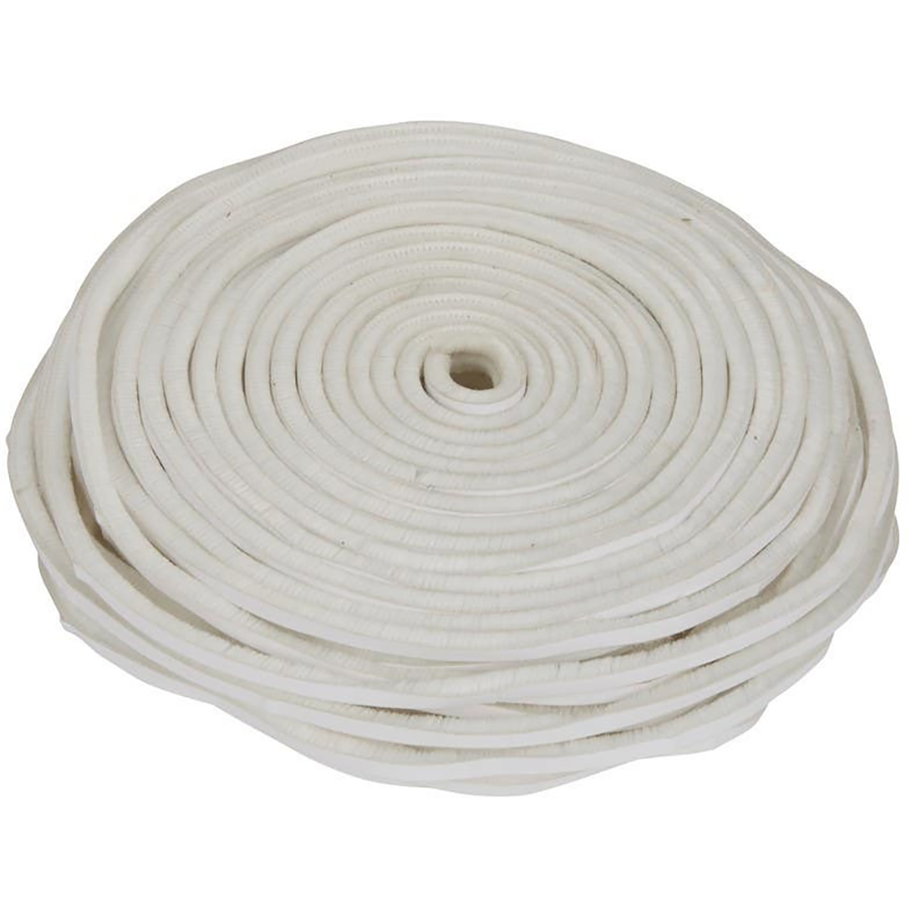 Banda de etansare cu perie autoadeziva DIALL, 6 x 5 mm, alb, 20 m