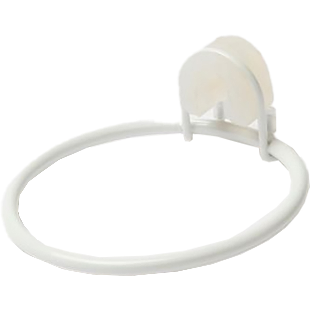 Suport pentru uscator de par Koros GOODHOME, 9 x 3.1 x 9.7 cm otel, alb