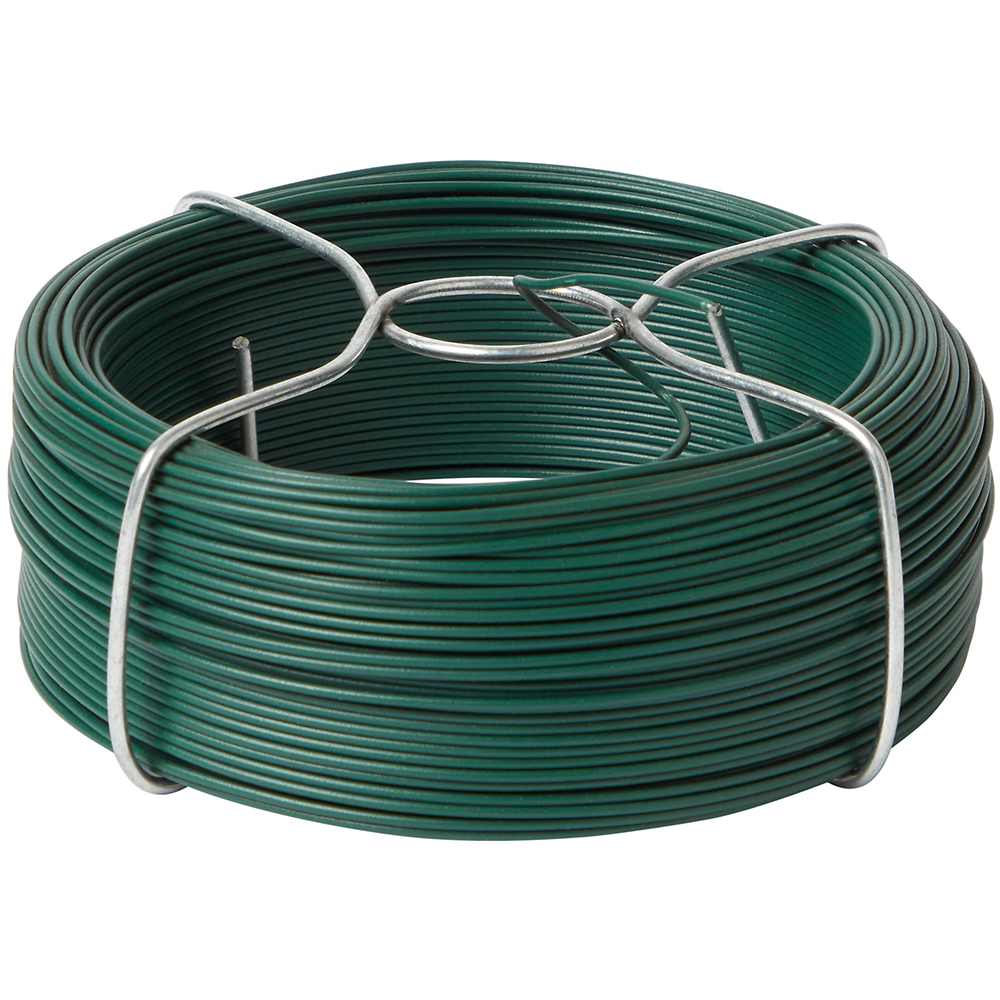 Cablu de legatura cu suport BLOOMA, 1.2 mm x 50 m, otel, verde