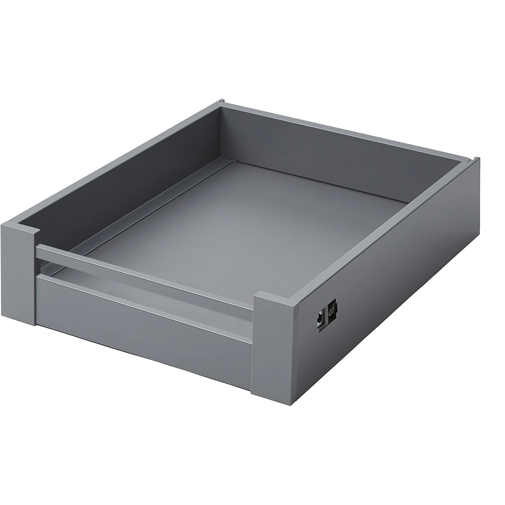 Front sertar GOODHOME Soto, Aluminiu, 45.5 x 18,7 x 1.3 cm, Gri