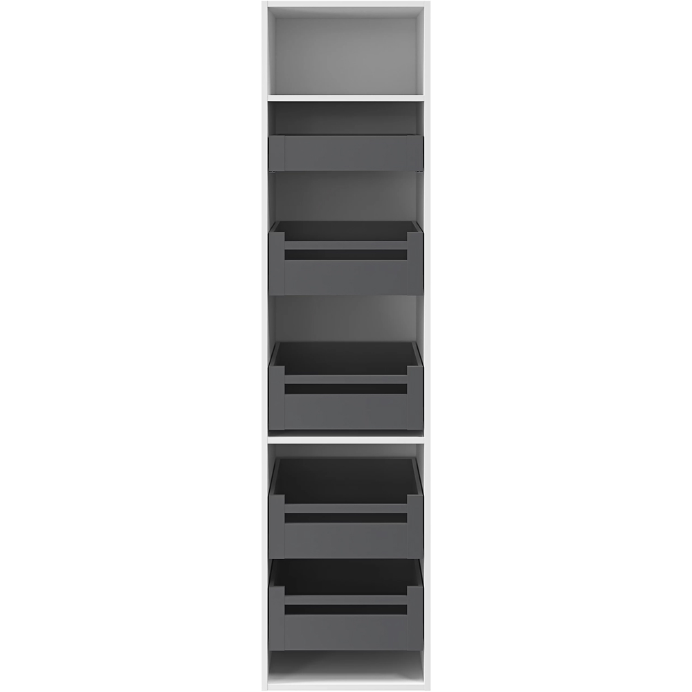 Front usa GOODHOME Soto, aluminiu, 45.5 x 10.5 x 1.3 cm, gri