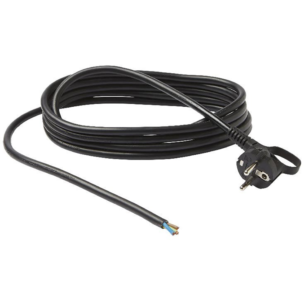 Cablu de schimb pentru aparate cu impamanatare DIALL H05VV-F, 1.5 mmp x 3 m, negru