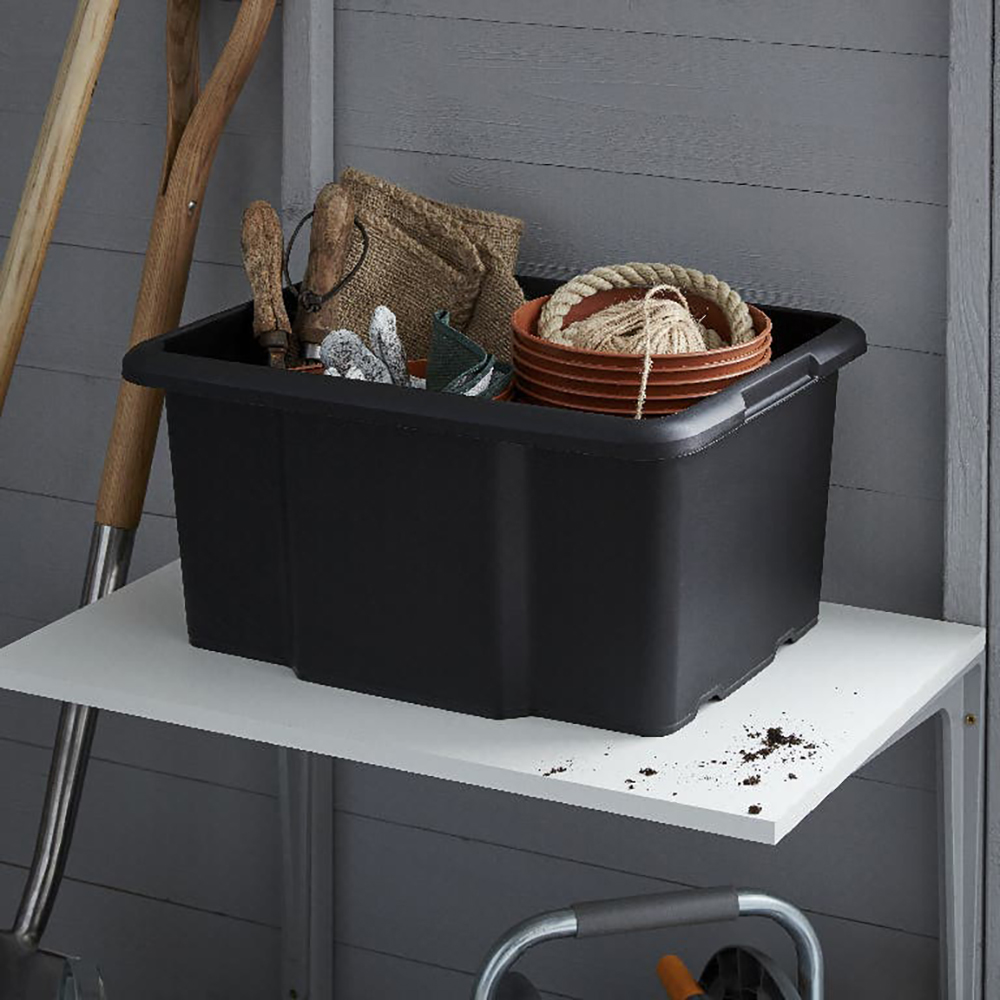 Cutie depozitare SITE, 45.5 x 36.5 x 23 cm, 1 compartiment, negru