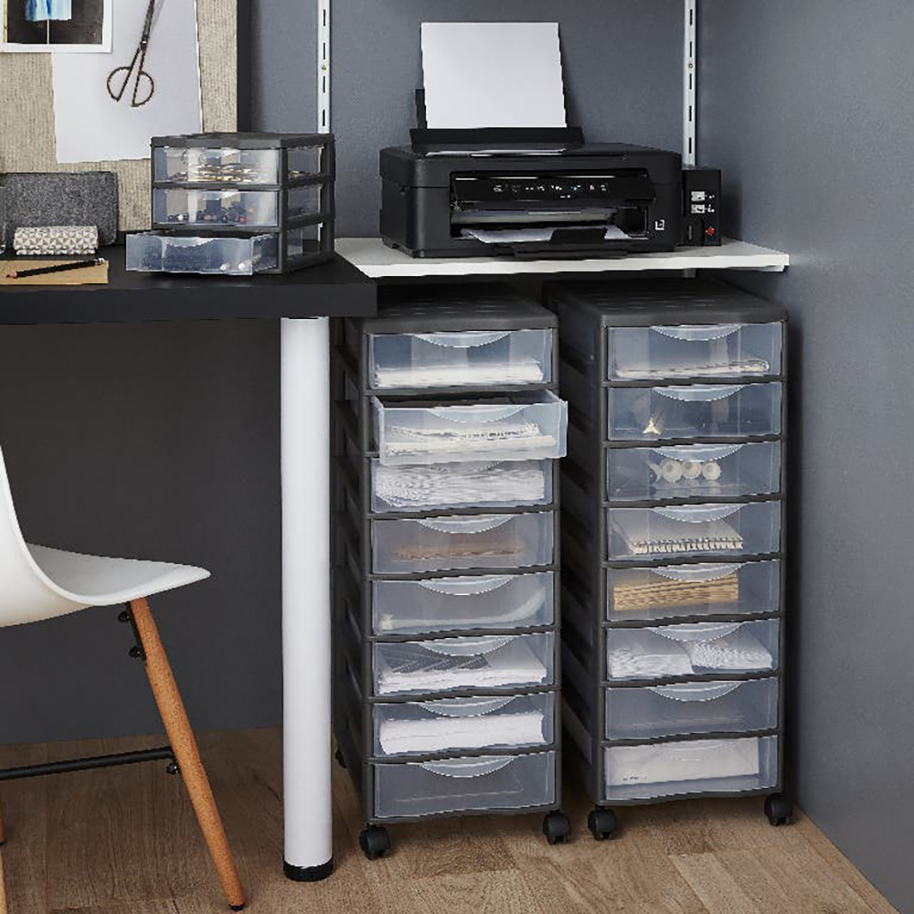 Organizator KONTOR, polipropilena, 36x26x68 cm, gri deschis