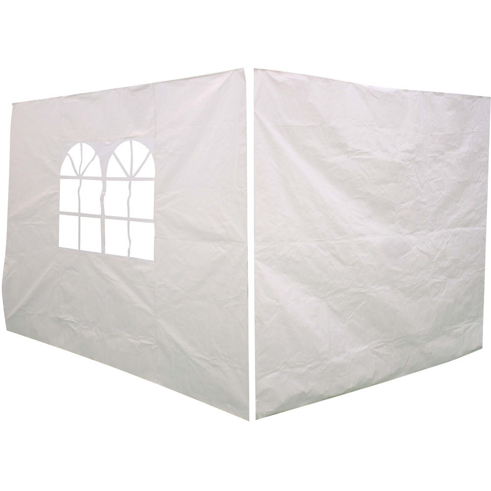Perete lateral pavilion Shamal, polietilena, 195 x 295 cm, gri