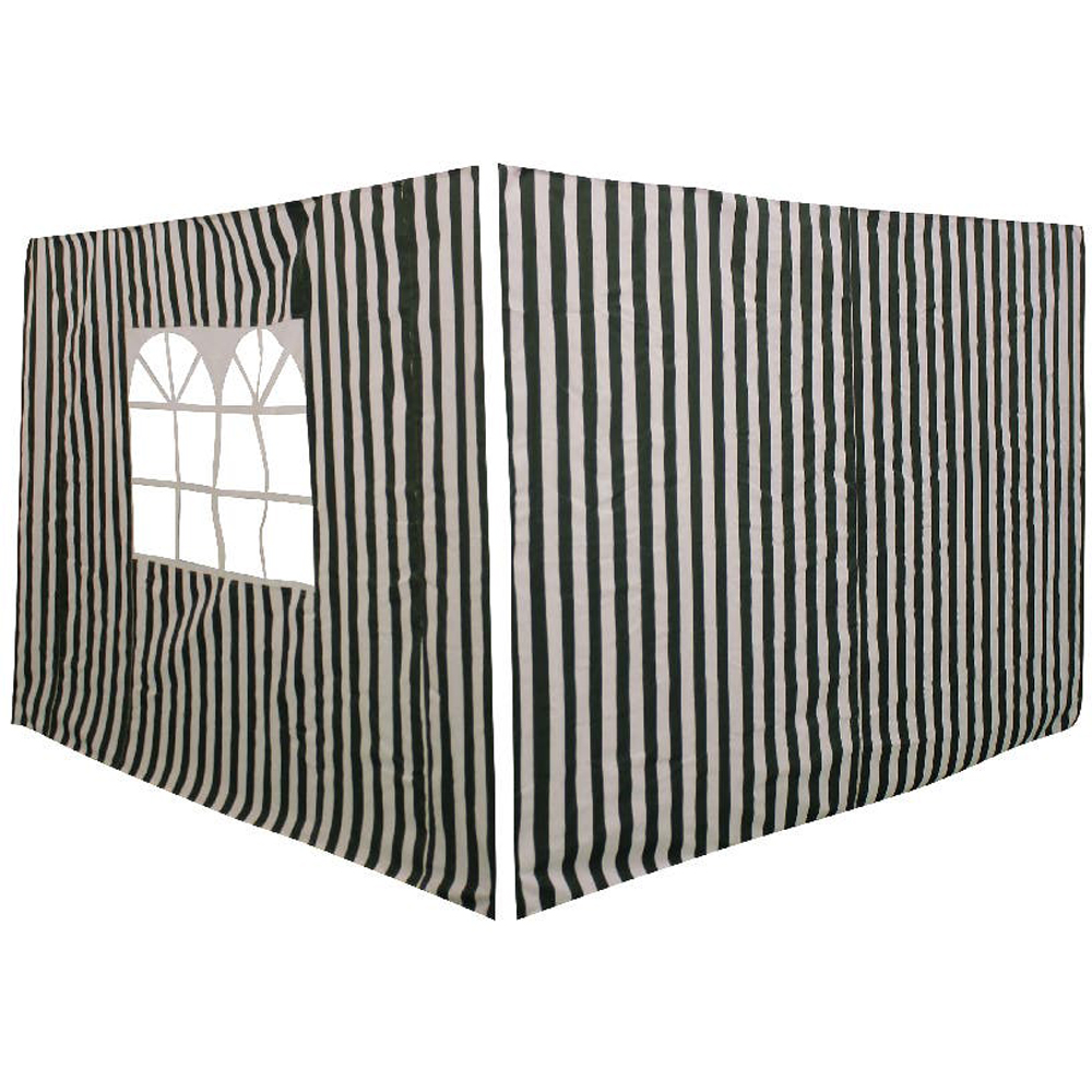 Perete pavilion Blooma Suhali, poliester, 194 x 295 cm, alb-negru