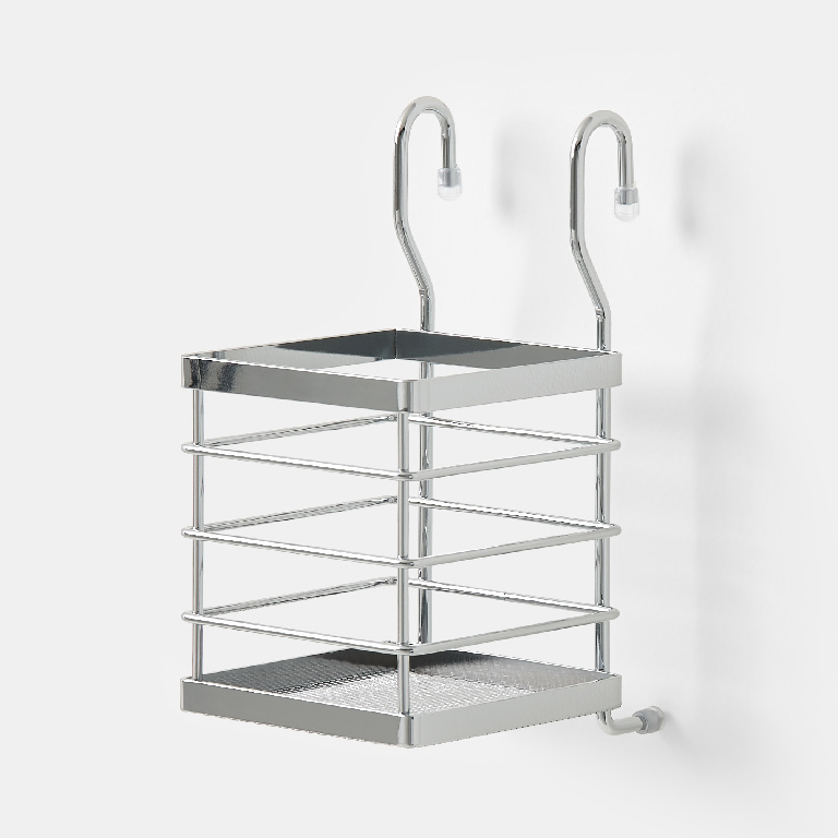 Suport pentru tacamuri Datil GOODHOME, 22.5 x 11.5 cm, otel, argintiu