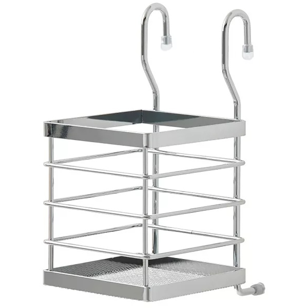 Suport pentru tacamuri Datil GOODHOME, 22.5 x 11.5 cm, otel, argintiu