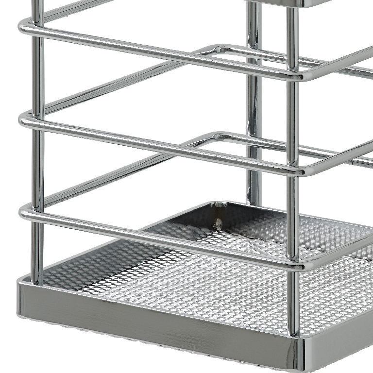 Suport pentru tacamuri Datil GOODHOME, 22.5 x 11.5 cm, otel, argintiu