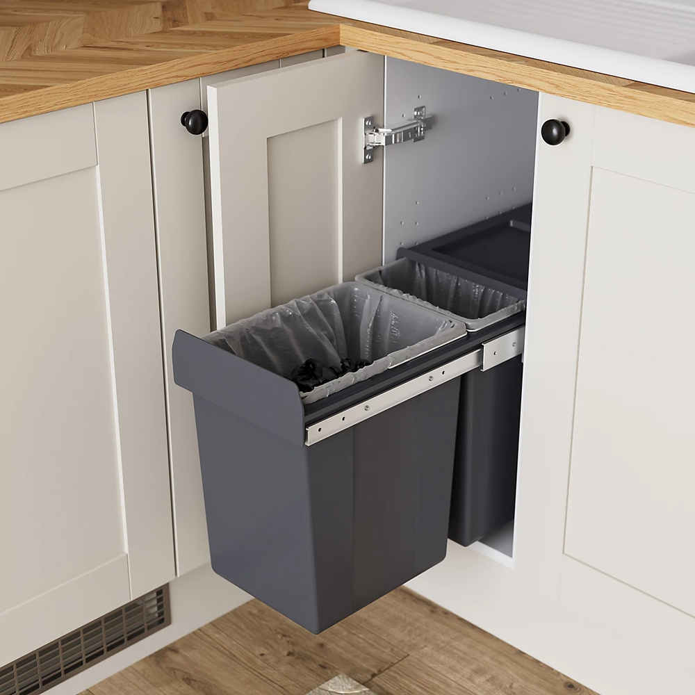 Cos gunoi GOODHOME Vigote 10065604, incorporabil, plastic, 26 litri