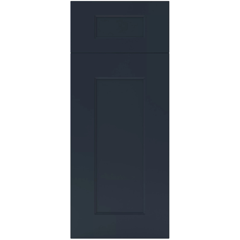 Front usa si sertar GOODHOME Artemisia, MDF, 29.7 x 71.5 x 1.8 cm, Albastru inchis