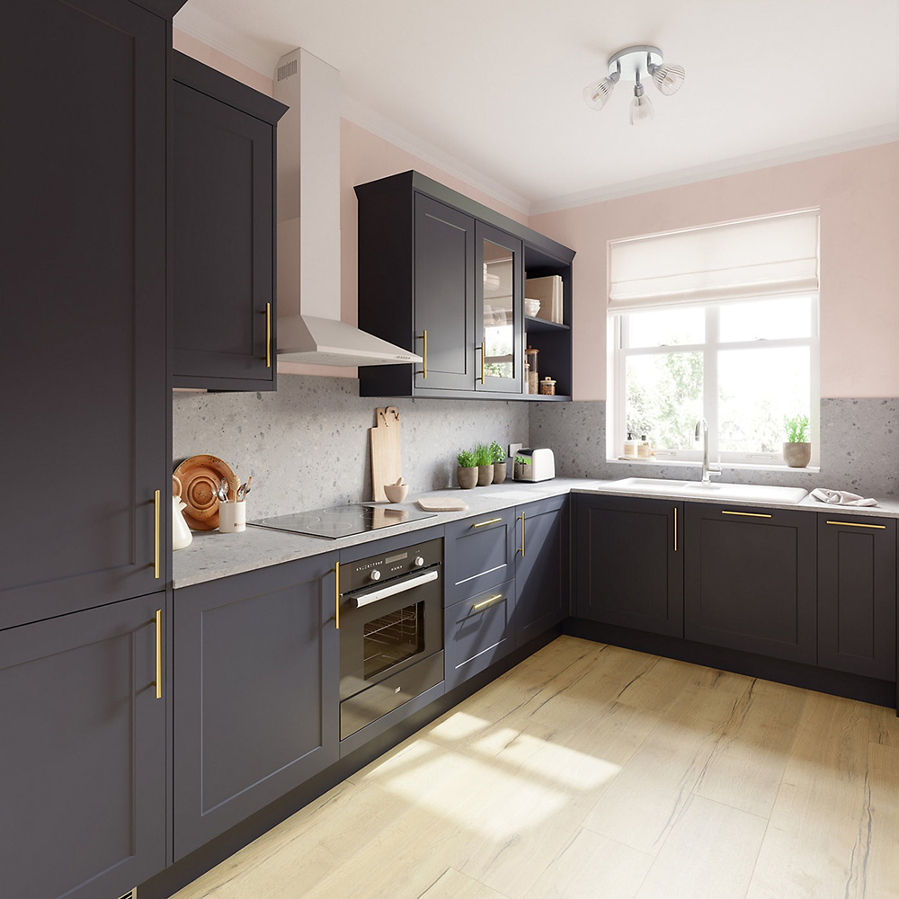 Usa dulap GoodHome Artemisia, 49.7 x 72 1.8 cm, MDF, albastru