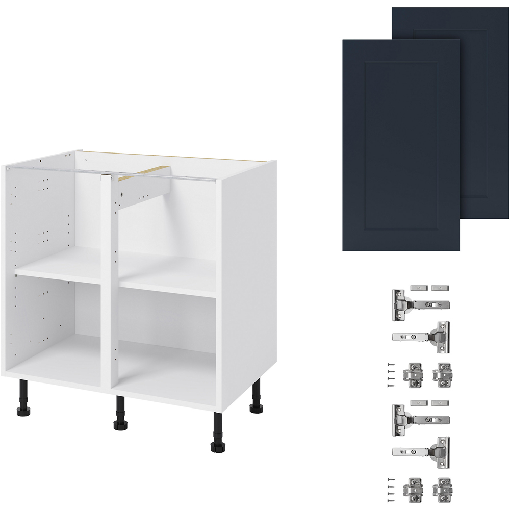 Front usa GOODHOME Artemisia, MDF, 39.7 x 71.5 x 1.8 cm, bleumarin