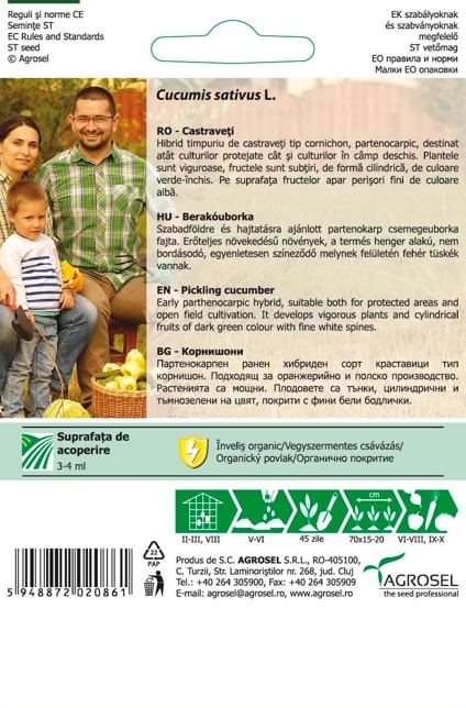 Seminte castraveti Odette AGROSEL, 5.15 g